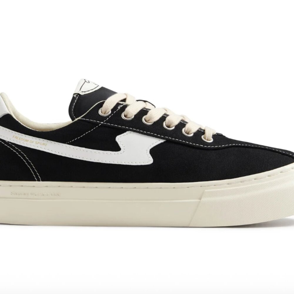 Stepney Workers Club - DELLOW CANVAS BLACK-WHITE Sneaker